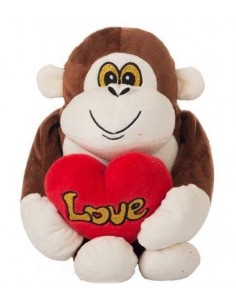 Peluche scimmia con cuore...