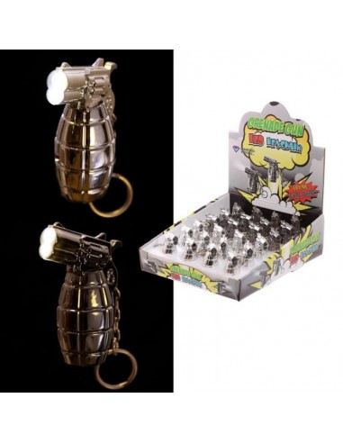 Portachiavi con torcia led Granata