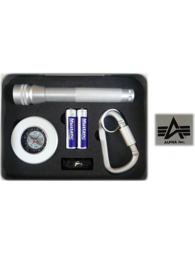 Set regalo uomo Alpha con torcia,...