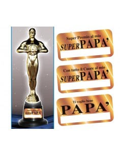 Statuina trofeo dorato papà...